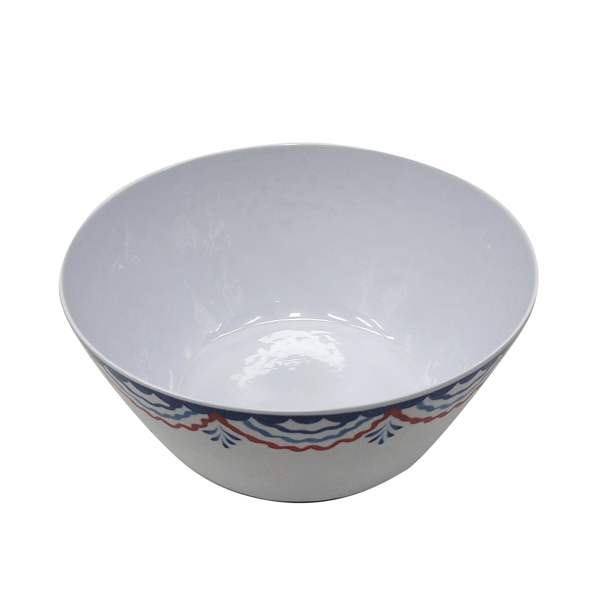 10" Red, White & Blue Bunting Melamine Bowl by Celebrate It™